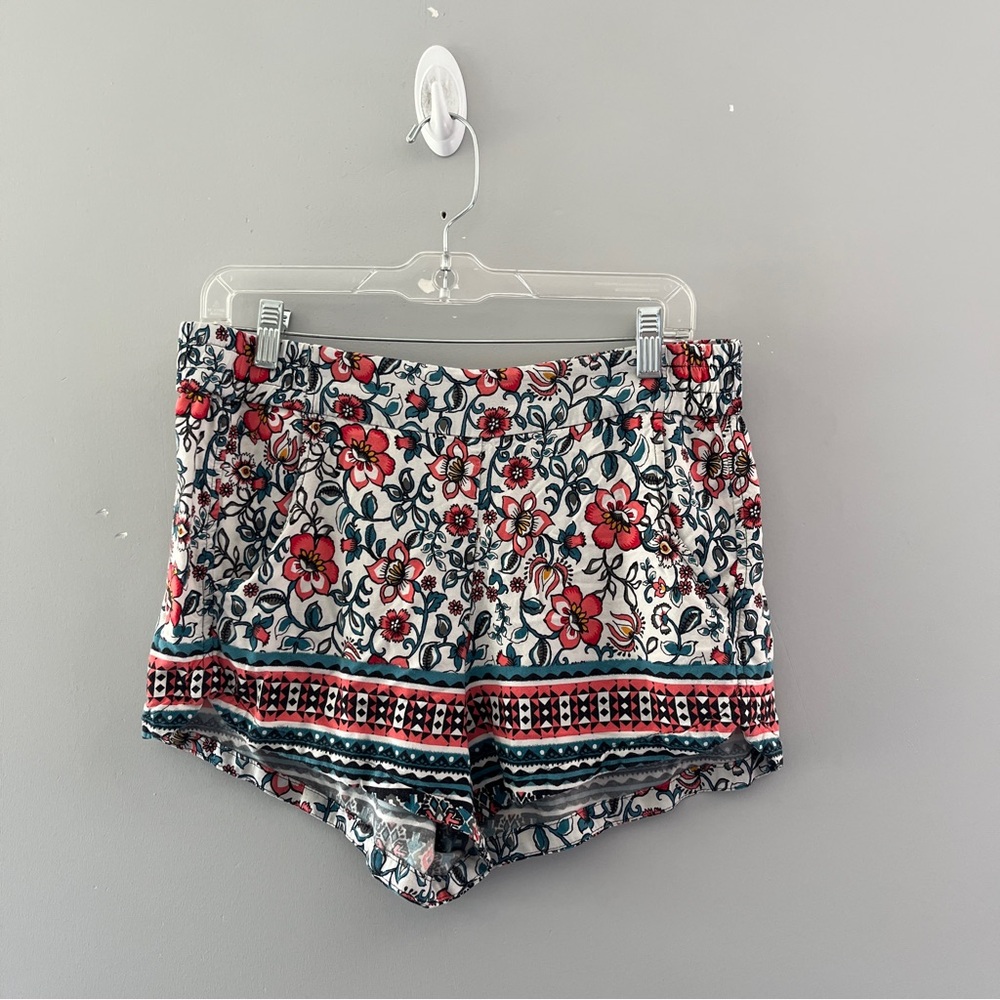 Express High Rise Floral Print Shorts Rayon Lightweight Size Small S